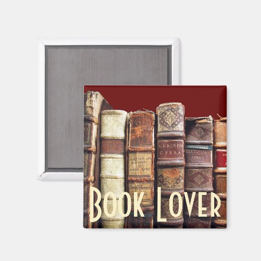 Antiek Oude Boeken  Tomes Gift Magneet (Voorkant / Achterkant)