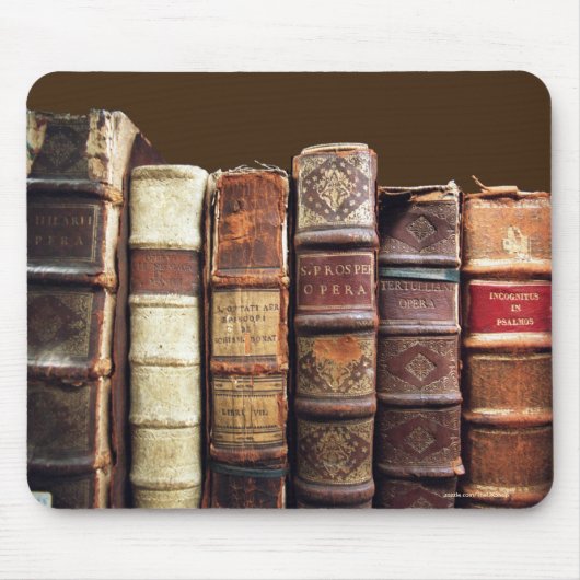 Antiek Oude Boeken  Tomes Gift Muismat (Voorkant)