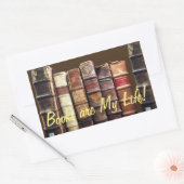 Antiek Oude Boeken  Tomes Gift Rechthoekige Sticker (Envelop)