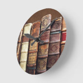 Antiek Oude Boeken  Tomes Gift Ronde Klok (Hoek)