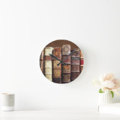 Antiek Oude Boeken  Tomes Gift Ronde Klok (Huis)