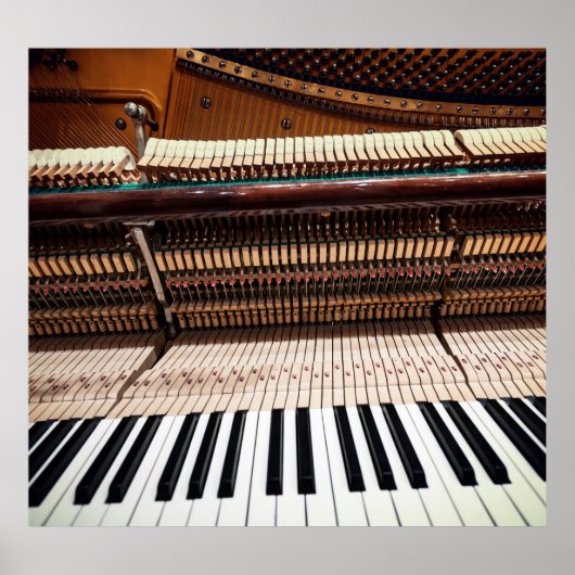 Antiek oude concertpianofoto poster (Voorkant)