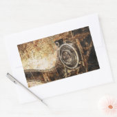 Antiek oude fotocamera rechthoekige sticker (Envelop)
