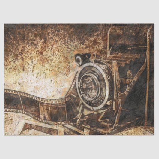 Antiek oude fotocamera tissuepapier (Voorkant)