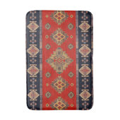 Antiek Oude Goud Onyx Rood Kilim Turks Badmat (Voorkant Verticaal)