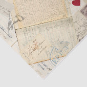 Antiek oude handgeschreven brieven en tijdschrifte tissuepapier (Detail)