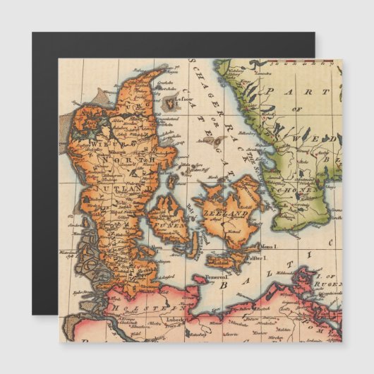 Antiek oude kaart geïnspireerd (10) (Voorkant / Achterkant)