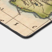 Antiek oude kaart geïnspireerd (10) bureaumat (Hoek)