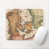 Antiek oude kaart geïnspireerd (10) muismat (Met muis)