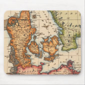 Antiek oude kaart geïnspireerd (10) muismat (Voorkant)
