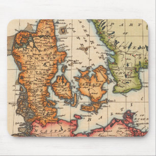 Antiek oude kaart geïnspireerd (10) muismat