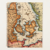 Antiek oude kaart geïnspireerd (10) planner (Voorkant)
