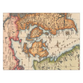 Antiek oude kaart geïnspireerd (10) tafelkleed (Voorkant (Horizontaal))