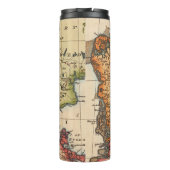 Antiek oude kaart geïnspireerd (10) thermosbeker (Achterkant)