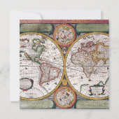 Antiek oude kaart geïnspireerd (12) (Voorkant)