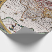 Antiek oude kaart geïnspireerd (12) cadeaupapier (Hoek)