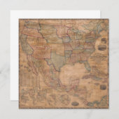 Antiek oude kaart geïnspireerd (13) (Voorkant / Achterkant)