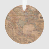 Antiek oude kaart geïnspireerd (13) ornament (voorkant)