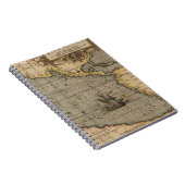 Antiek oude kaart geïnspireerd (14) Bagagelabel Notitieboek (Rechterzijde)