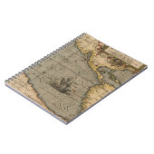 Antiek oude kaart geïnspireerd (14) Bagagelabel Notitieboek (Linkerzijde)