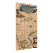 Antiek oude kaart geïnspireerd (1) mini klembord (Schuin)