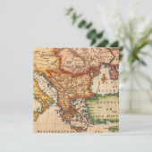 Antiek oude kaart geïnspireerd (2) (Staand voorkant)