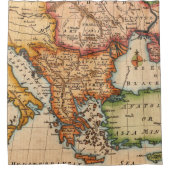 Antiek oude kaart geïnspireerd (2) douchegordijn (Voorkant)