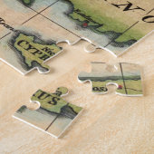 Antiek oude kaart geïnspireerd (2) legpuzzel (Zijkant)