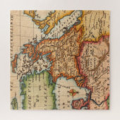 Antiek oude kaart geïnspireerd (2) legpuzzel (Horizontaal)