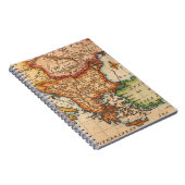 Antiek oude kaart geïnspireerd (2) notitieboek (Rechterzijde)
