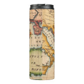 Antiek oude kaart geïnspireerd (2) thermosbeker (Achterkant)