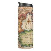 Antiek oude kaart geïnspireerd (2) thermosbeker (Geroteerd rechts)