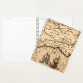 Antiek oude kaart geïnspireerd (3) planner (Display)