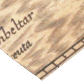 Antiek oude kaart geïnspireerd (3) tafelkleed (Gekanteld)