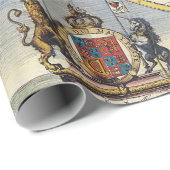 Antiek oude kaart geïnspireerd (4) cadeaupapier (Rol Hoek)