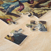 Antiek oude kaart geïnspireerd (4) legpuzzel (Zijkant)