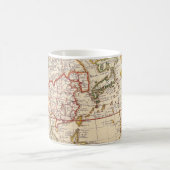 Antiek oude kaart geïnspireerd (6) koffiemok (Center)