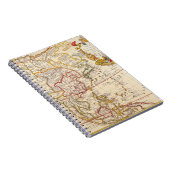 Antiek oude kaart geïnspireerd (6) notitieboek (Rechterzijde)