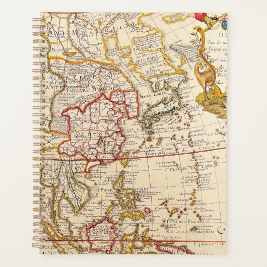 Antiek oude kaart geïnspireerd (6) planner (Voorkant)