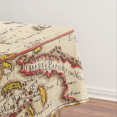 Antiek oude kaart geïnspireerd (6) tafelkleed (Voorbeeld)