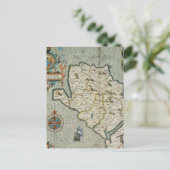 Antiek oude kaart geïnspireerd (7) (Staand voorkant)