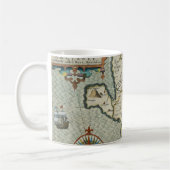 Antiek oude kaart geïnspireerd (7) koffiemok (Links)
