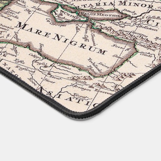 Antiek oude kaart geïnspireerd (9) bureaumat (Hoek)