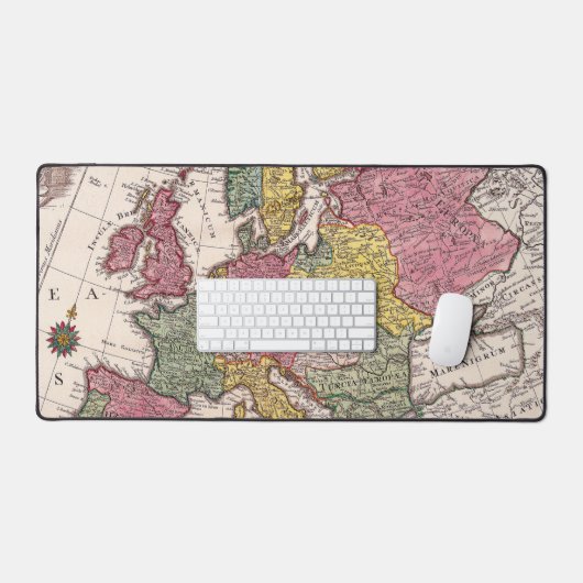 Antiek oude kaart geïnspireerd (9) bureaumat (Keyboard & Muis)