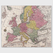 Antiek oude kaart geïnspireerd (9) cadeaupapier (Vlak)