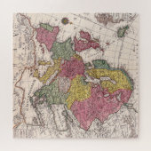 Antiek oude kaart geïnspireerd (9) legpuzzel (Horizontaal)