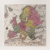 Antiek oude kaart geïnspireerd (9) legpuzzel (Verticaal)