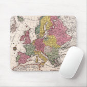 Antiek oude kaart geïnspireerd (9) muismat (Met muis)