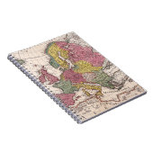 Antiek oude kaart geïnspireerd (9) notitieboek (Rechterzijde)