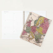 Antiek oude kaart geïnspireerd (9) planner (Display)